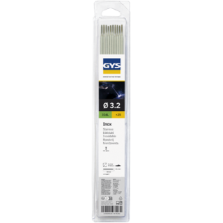 25 ELECTRODES 316L INOX Ø3,2  BLISTER | Mougenot & Fils